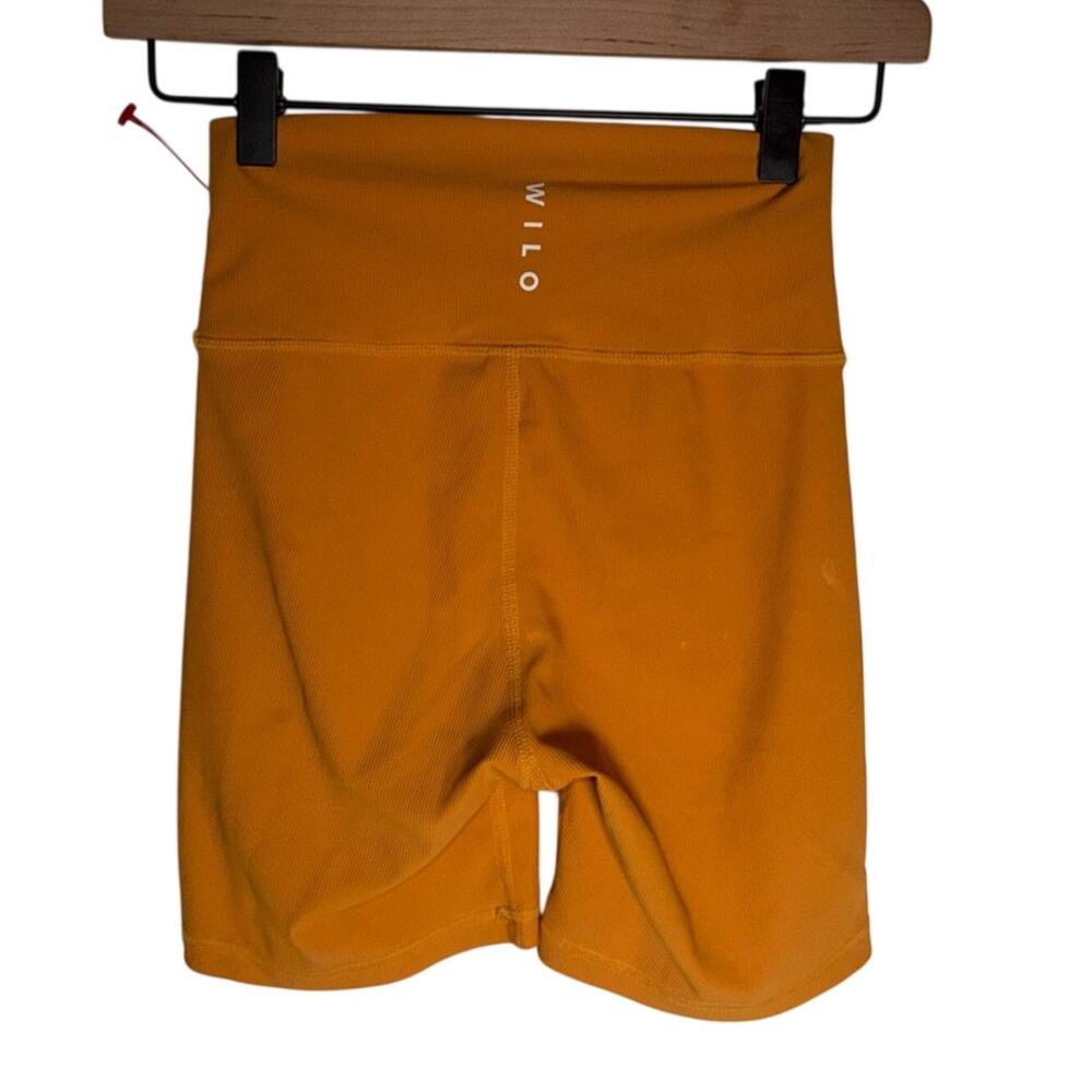WILO Activewear Ribbed Pilates yoga work out  bike shorts S